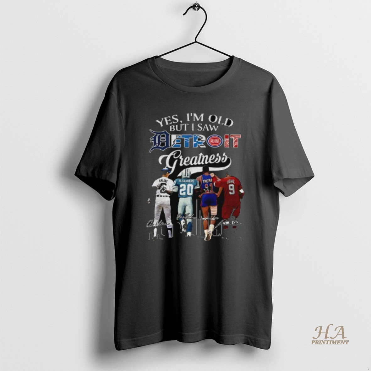 Official Yes Im Old But I Saw Al Kaline Barry Sanders Isiah Thomas Steve Yzerman T-Shirts, Hoodie, Sweatshirt