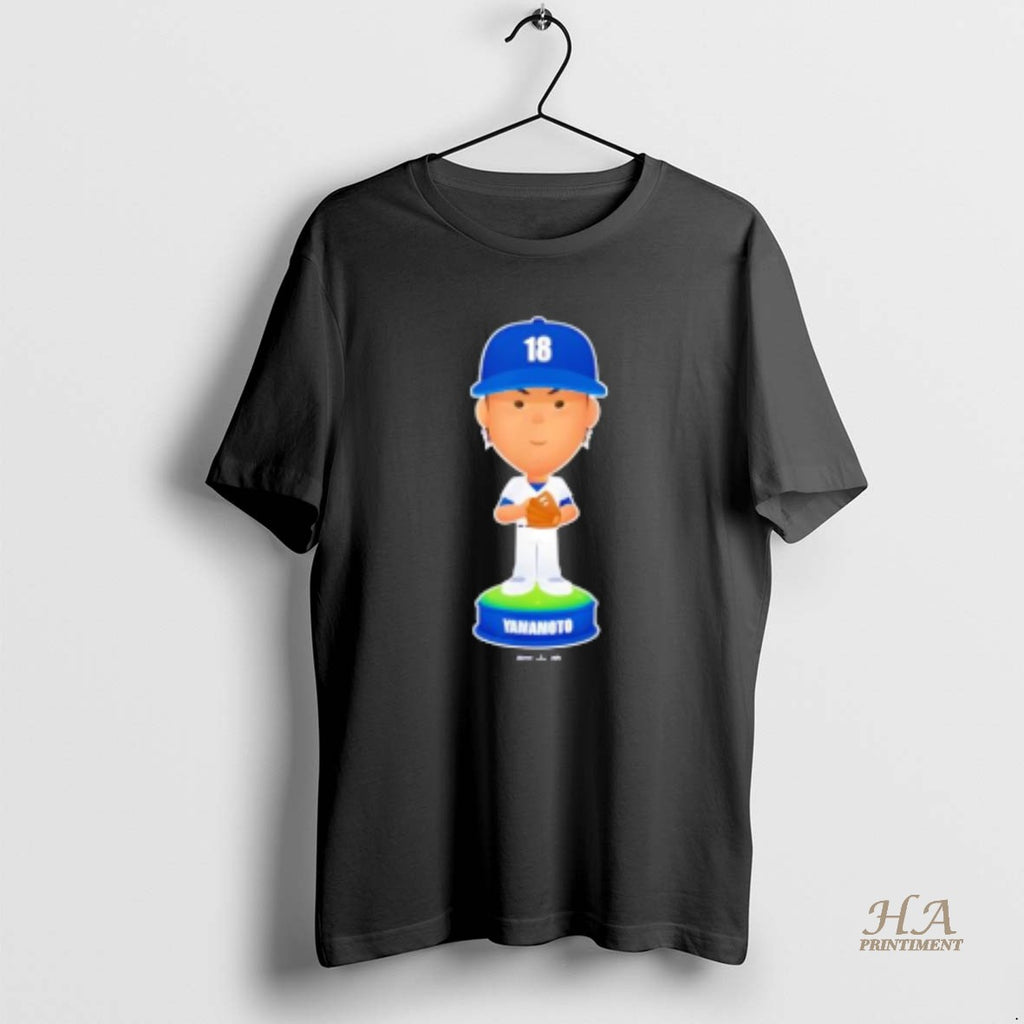 Official Yoshinobu Yamamoto Los Angeles Baseball Bobblehead T-Shirts, Hoodie, Sweatshirt | InkNestWear.com