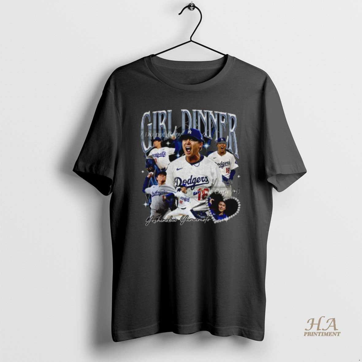 Official Yoshinobu Yamamoto Mvp Girl Dinner Los Angeles Dodgers World Series Champions 2025 Graphic T-Shirts, Hoodie,...