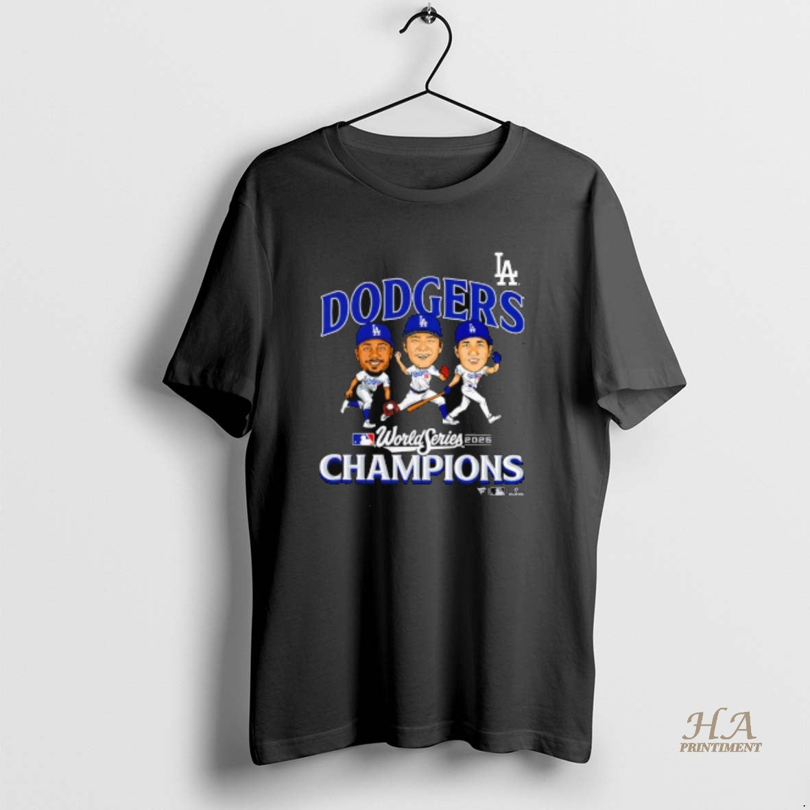 Official Yoshinobu Yamamoto Shohei Ohtani And Mookie Betts Los Angeles Dodgers 2025 World Series Champions T-Shirts,...
