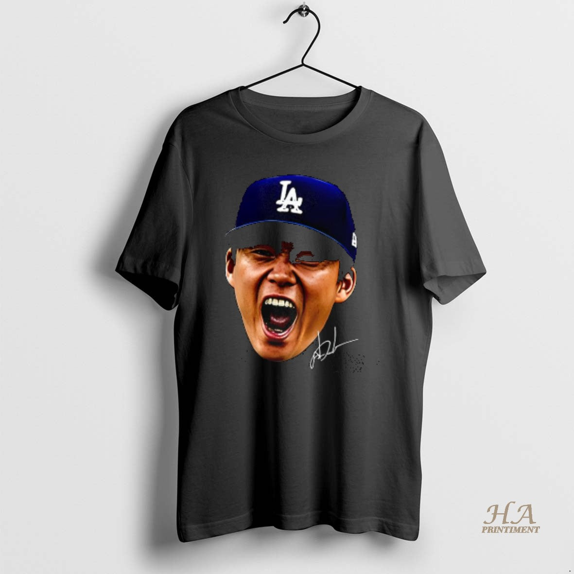 Official Yoshinobu Yamamoto World Series Champions 2025 Big Head Signature T-Shirts, Hoodie, Sweatshirt | InkNestWear.com