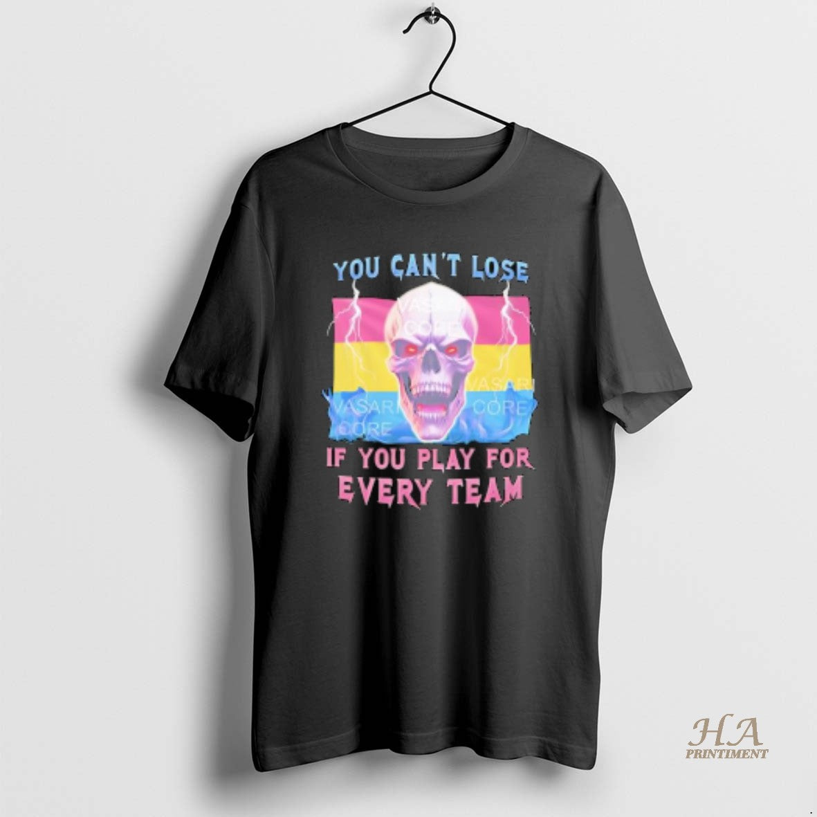 Official You Cant Lose If You Play For Every Team Pansexual Skull Of Flag T-Shirts, Hoodie, Sweatshirt | InkNestWear.com