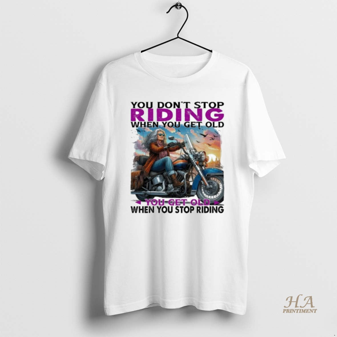 Official You Dont Stop Riding When You Get Old You Get Old When You Stop T-Shirts, Hoodie, Sweatshirt | InkNestWear.com