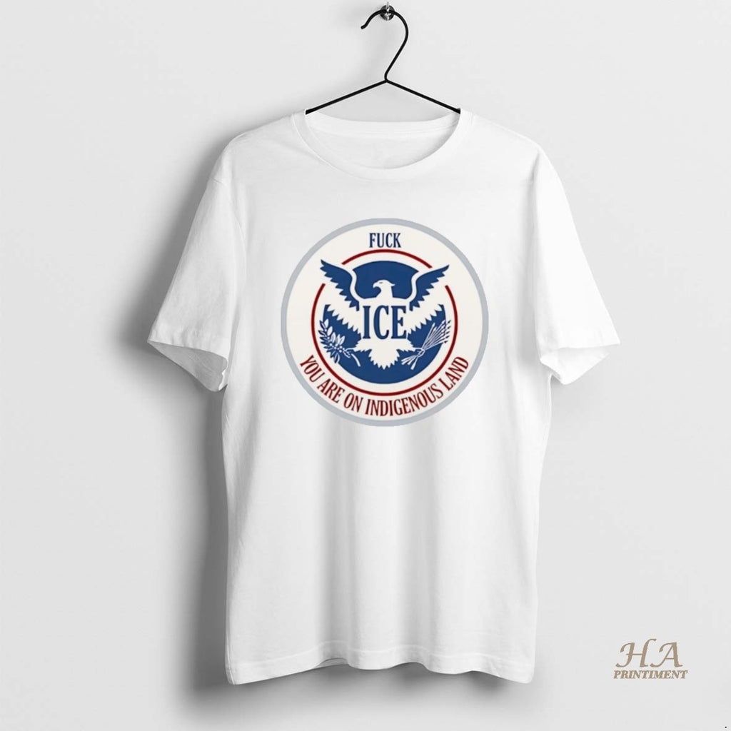 Official You Are On Indigenous Land Fck Ice Christmas T-Shirts, Hoodie, Sweatshirt | InkNestWear.com