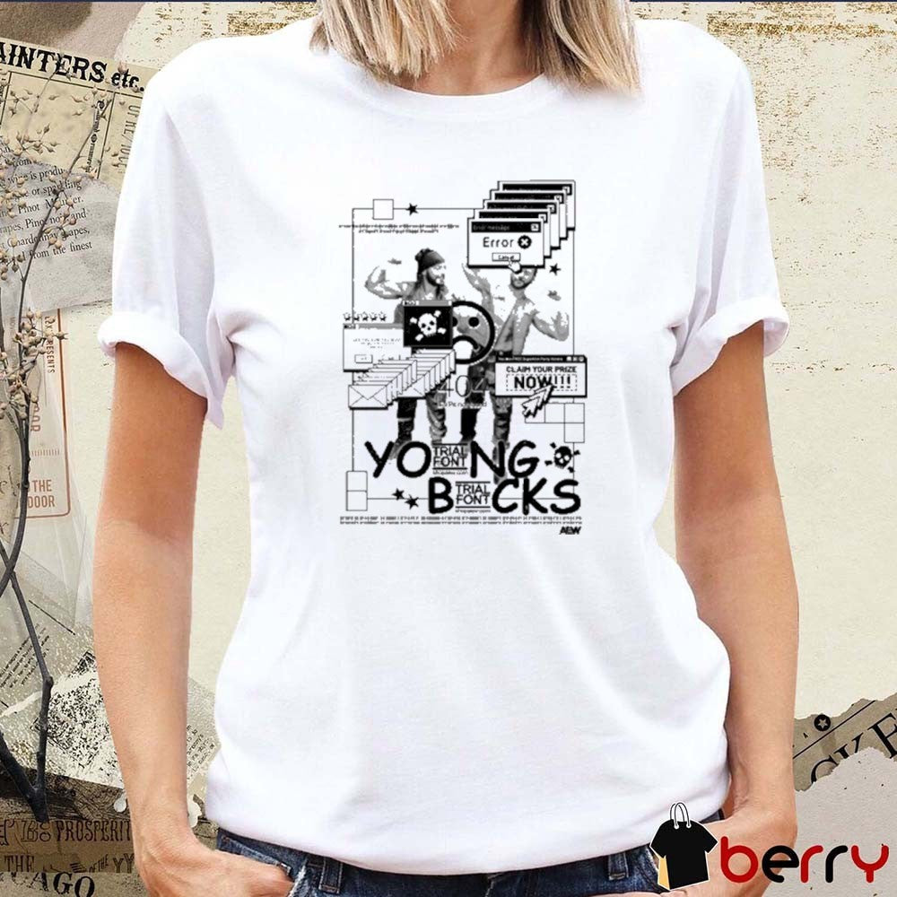 Young Bucks I Am Not Good With Computers Clash Your Prize Now AEW 2025 t-shirt