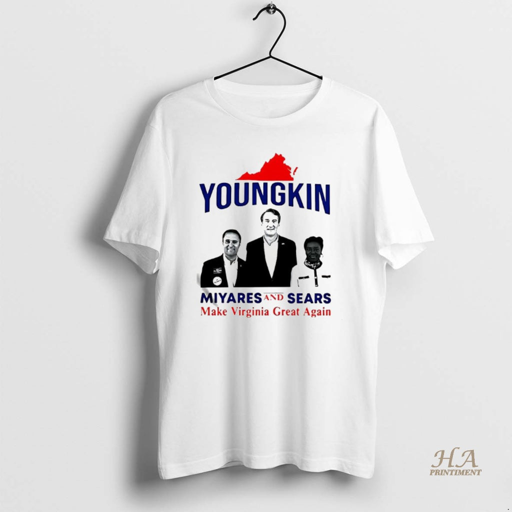 Official Youngkin Miyares And Sears Make Virginia Great Again Politics T-Shirts, Hoodie, Sweatshirt | InkNestWear.com