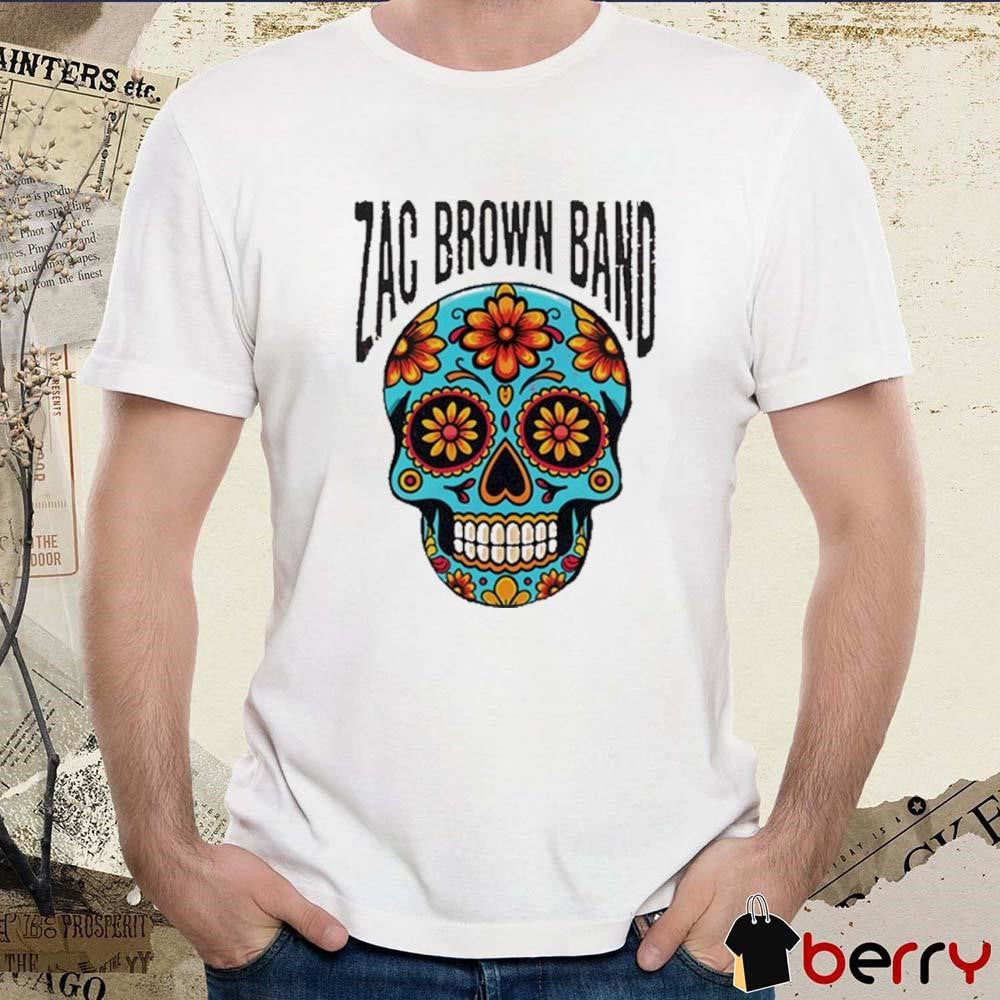 Zac Brown Band Pink Skull 2024 t-shirt