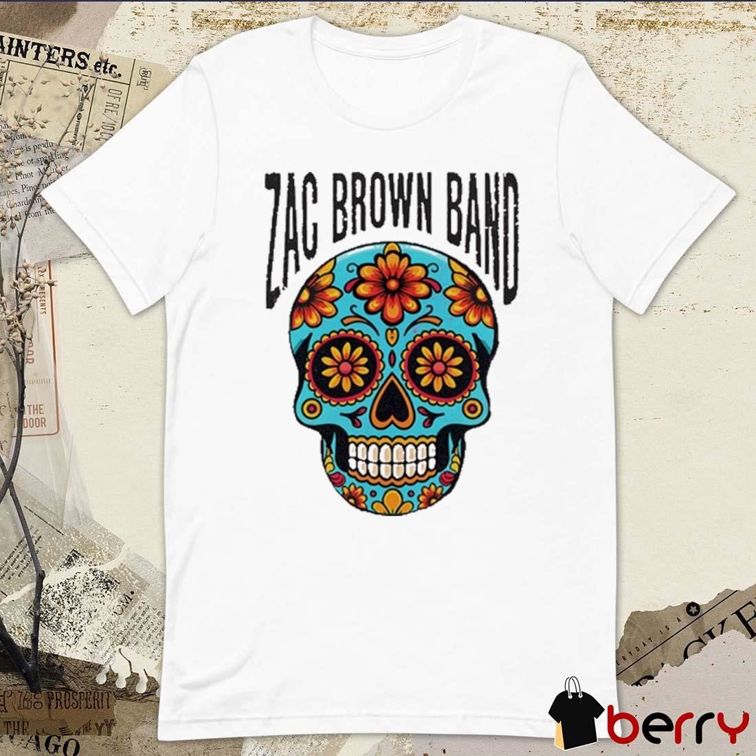 Zac Brown Band Pink Skull 2024 t-shirt