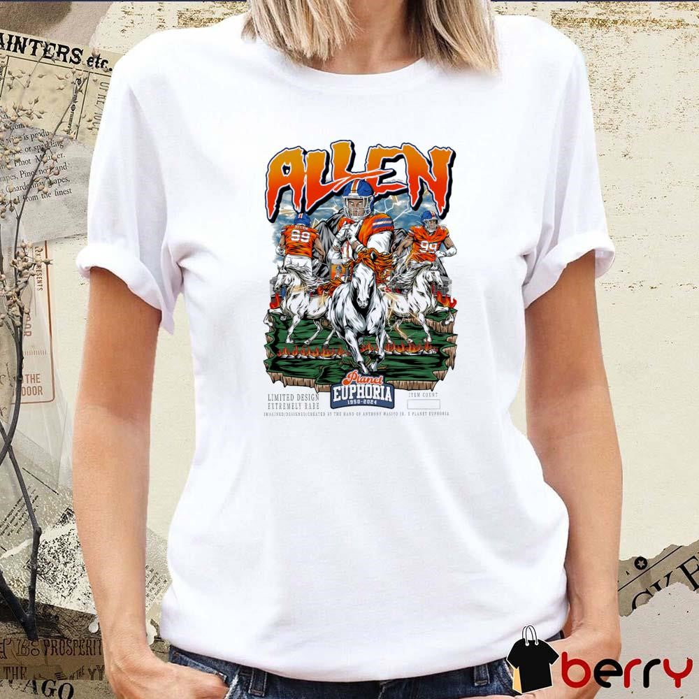 Zach Allen Denver Broncos Planet Euphoria Artwork t-shirt