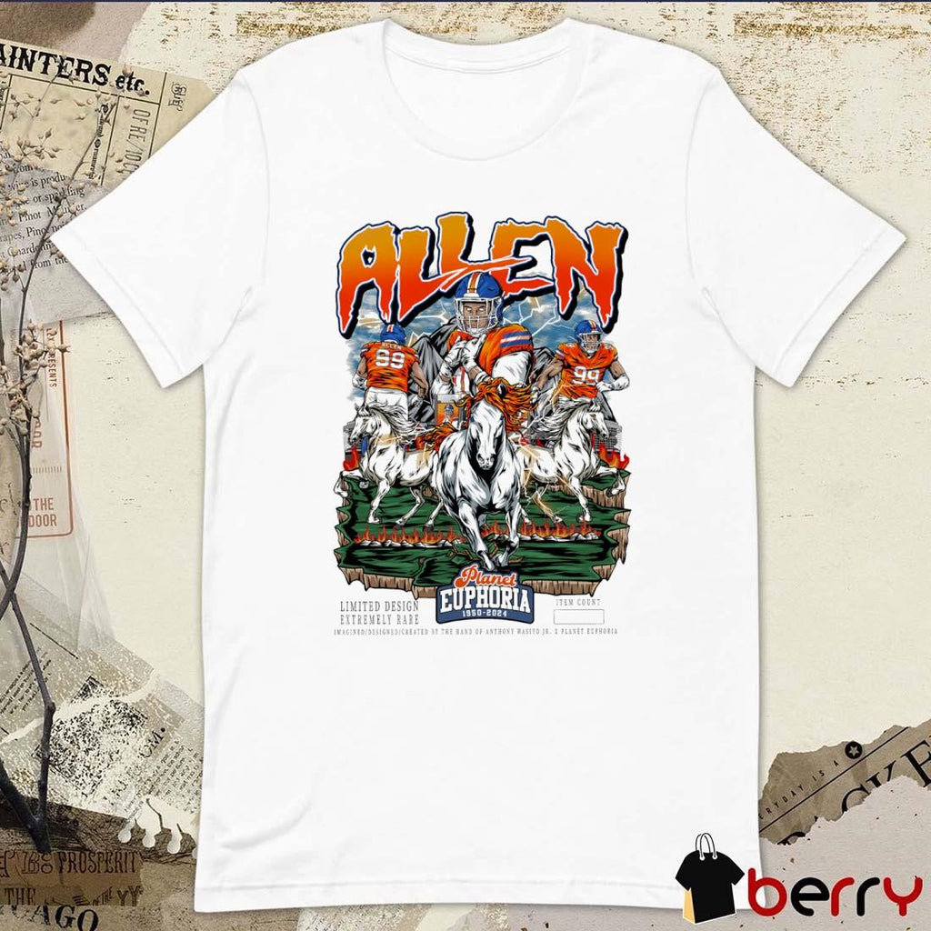 Zach Allen Denver Broncos Planet Euphoria Artwork t-shirt