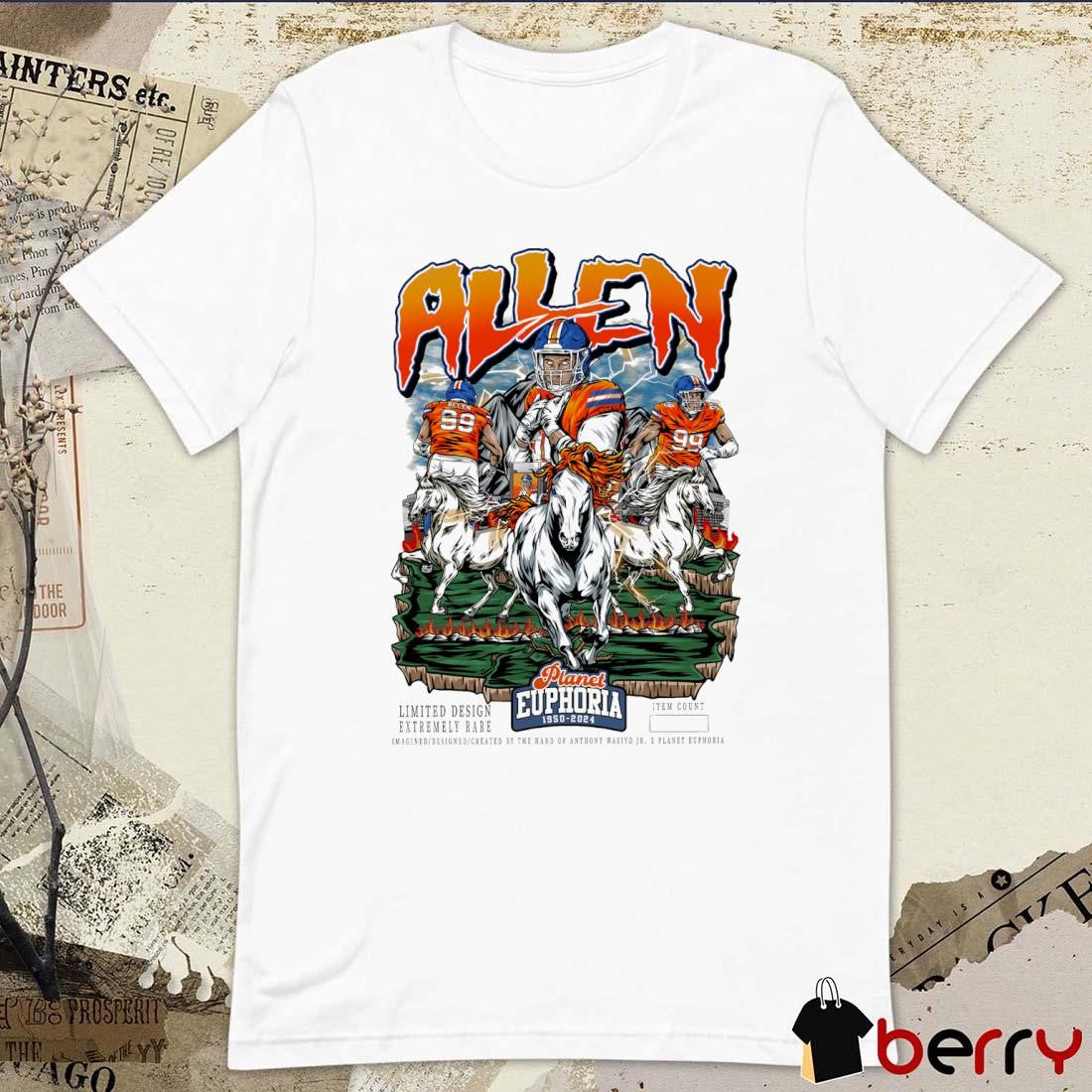 Zach Allen Denver Broncos Planet Euphoria Artwork t-shirt