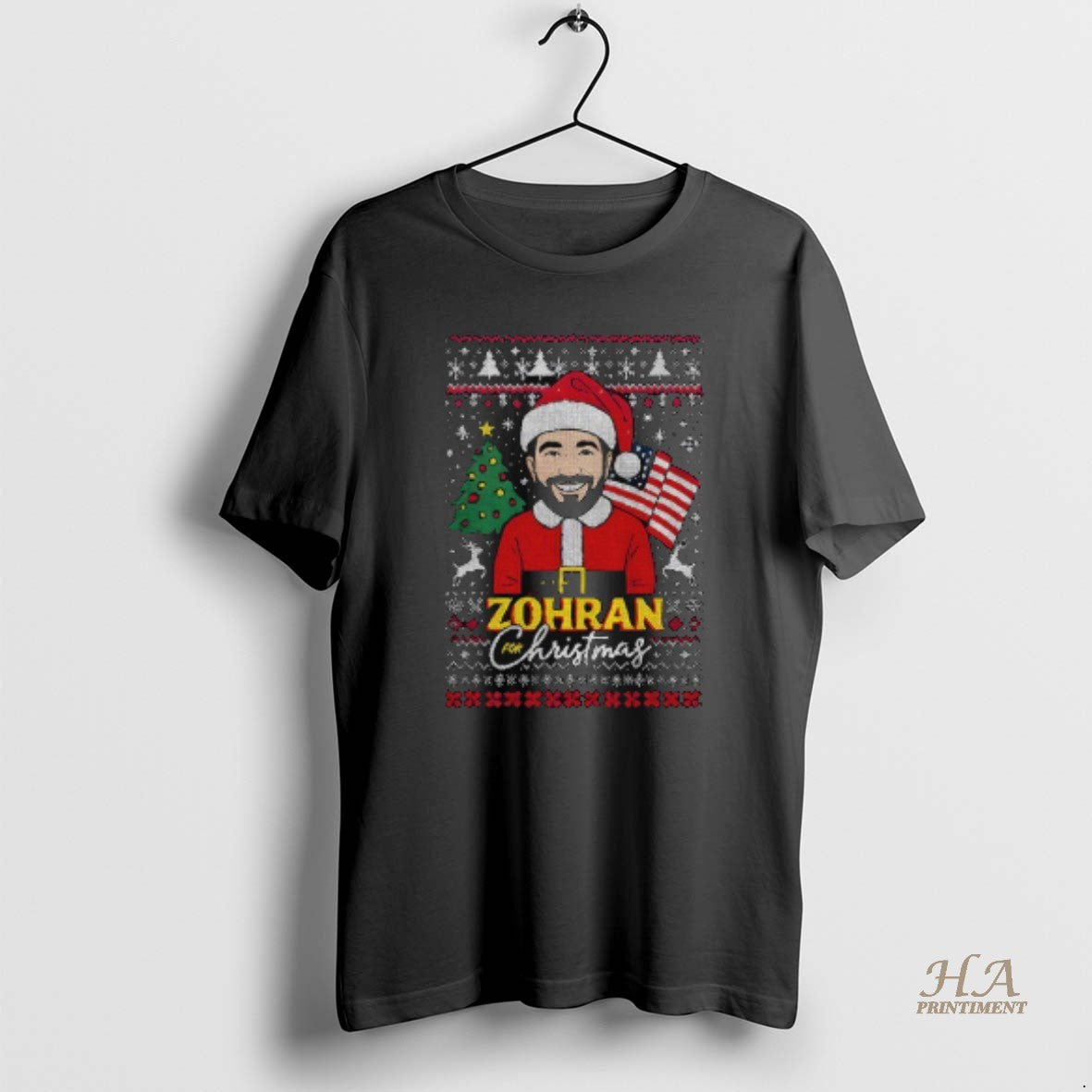 Official Zohran For Christmas Ugly Funny Mamdani Santa T-Shirts, Hoodie, Sweatshirt | InkNestWear.com