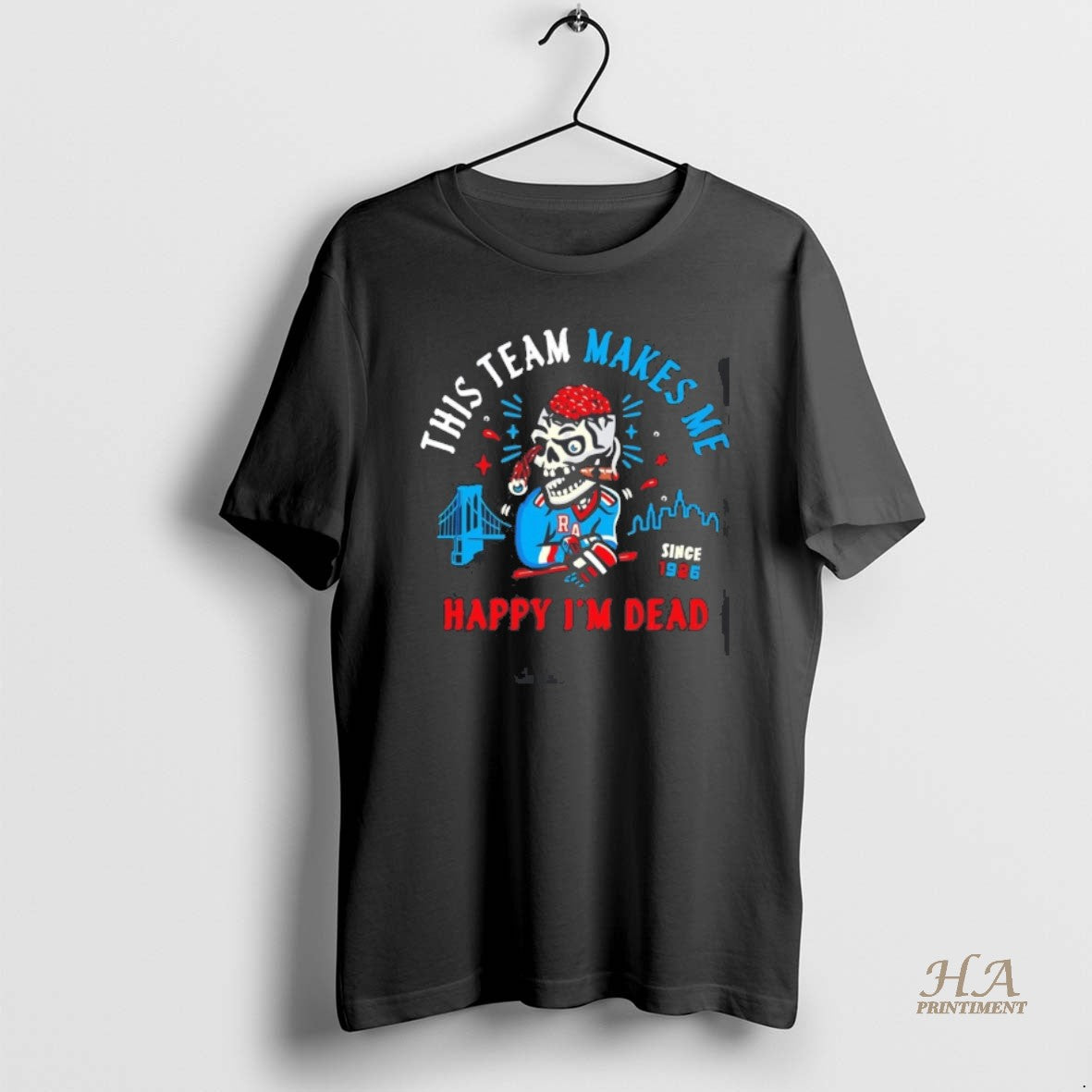 Official Zombie New York Rangers This Team Makes Me Happy Im Dead Since 1926 T-Shirts, Hoodie, Sweatshirt | InkNestWear.com
