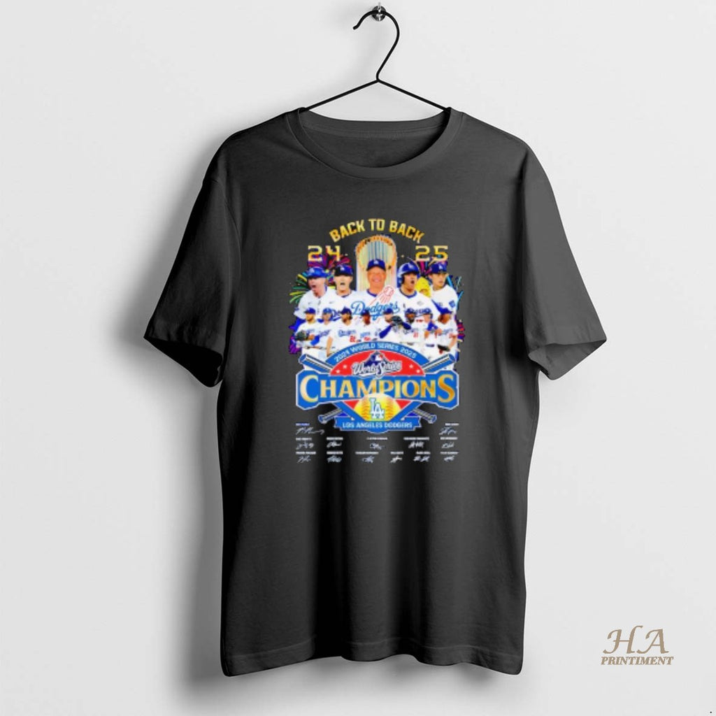 Official Mq9vcfgv Los Angeles Dodgers Back To Back World Series Champions Signatures T-Shirts, Hoodie, Sweatshirt