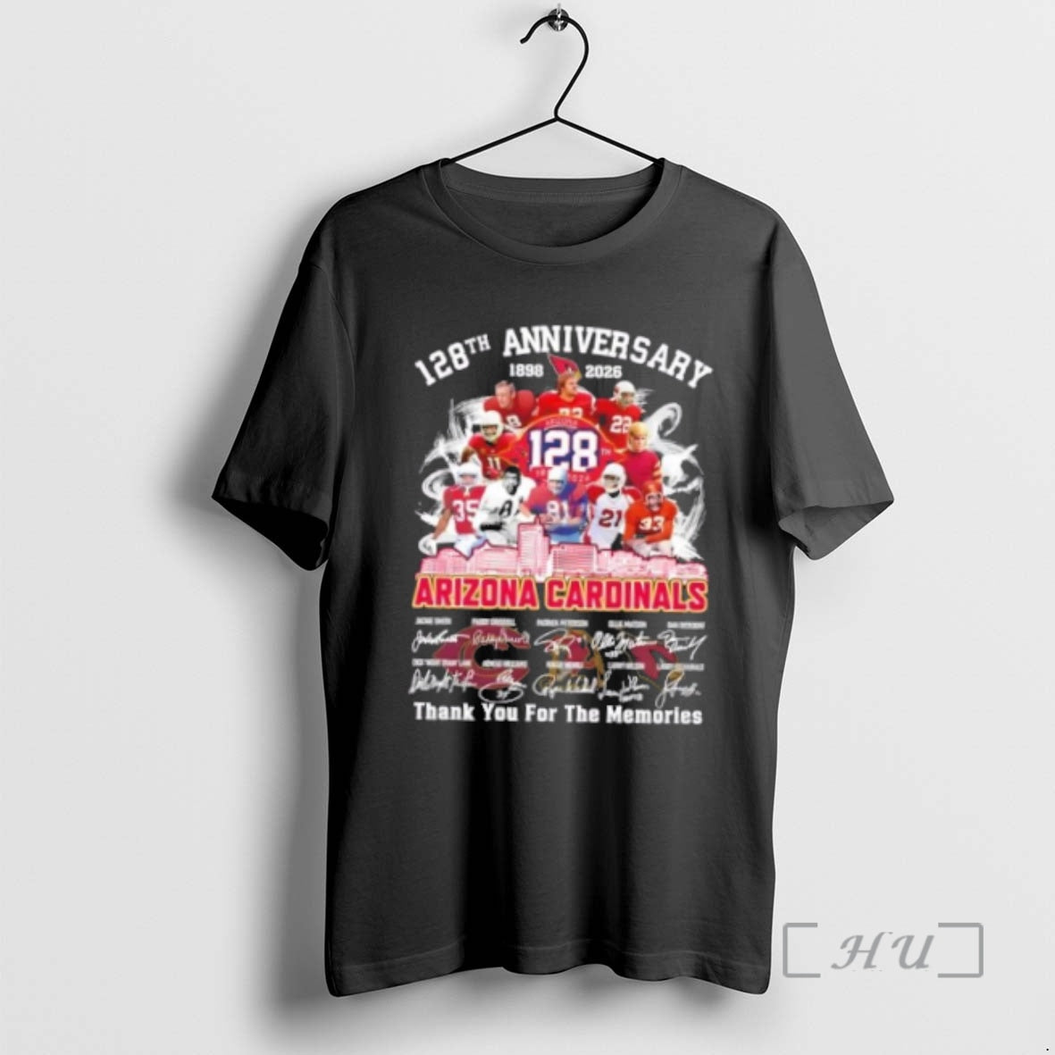 Officials 128th Anniversary 1898 2026 Arizona Cardinals Legends Thank You For The Memories Premium T-Shirts, Hoodie,...