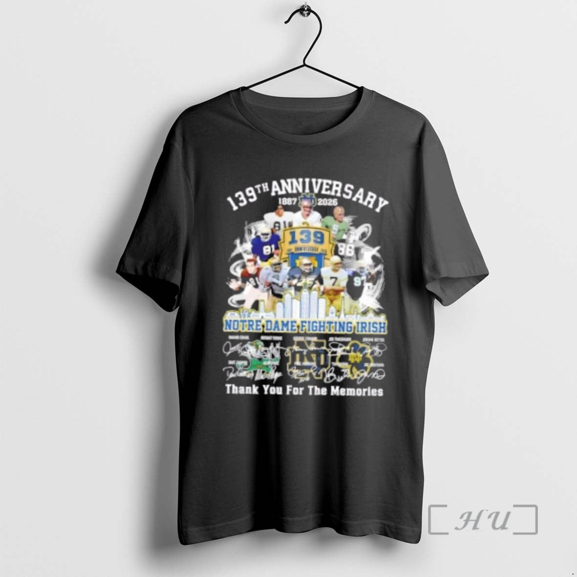 Officials 139th Anniversary 1887 2026 Notre Dame Fighting Irish Legends Thank You For The Memories T-Shirts, Hoodie,...
