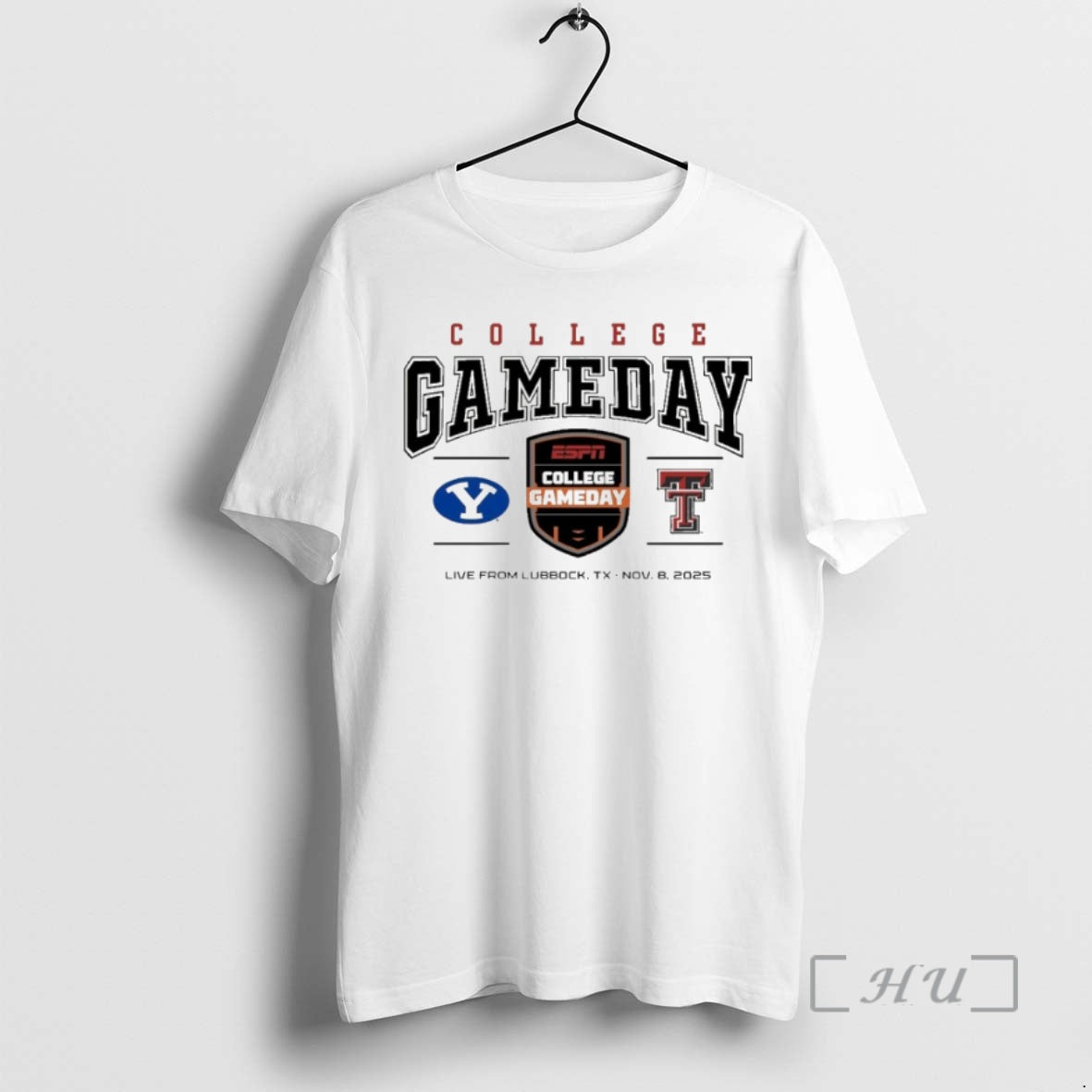 Officials 2025 College Gameday Texas Tech Vs Byu Cougars Logo T-Shirts, Hoodie, Sweatshirt | InkNestWear.com