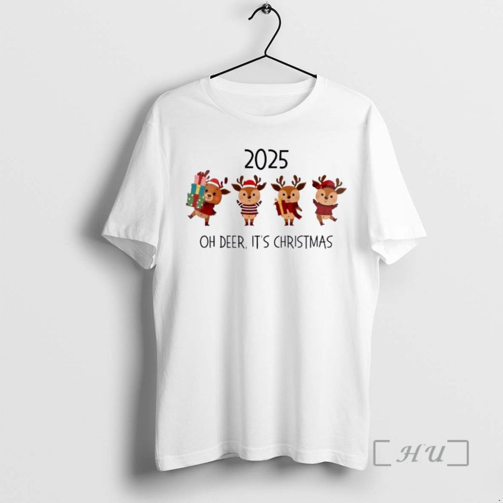 Officials 2025 Oh Deer Its Christmas Acrylic Ornaments White T-Shirts, Hoodie, Sweatshirt | InkNestWear.com