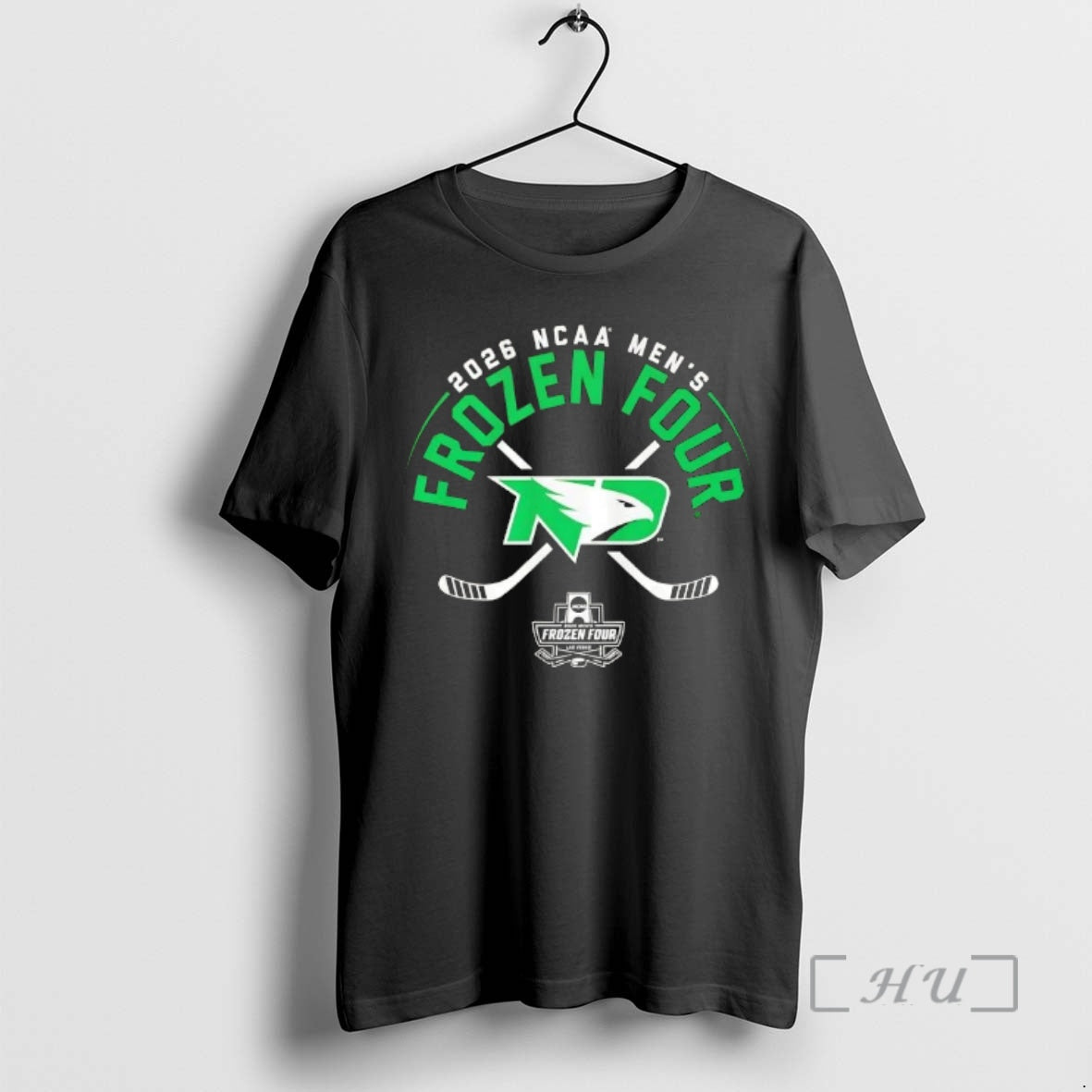 Officials 2026 Ncaa Mens Frozen Four North Dakota Fighting Hawks Mens Hockey Premium T Shirts