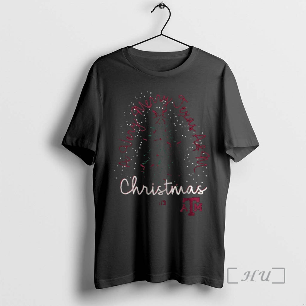 Officials A Very Merry Texas A And M Aggies Christmas Tree Bow Premium T Shirts Hoodie, Sweatshirt | InkNestWear.com