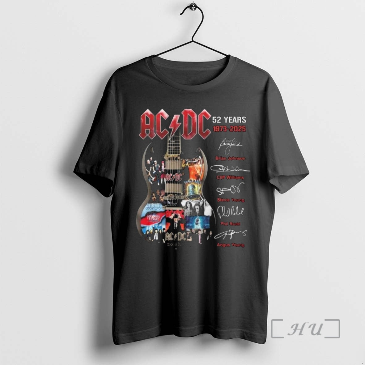 Officials Acdc 52 Years 1973 2025 Name Member Signatures T-Shirts, Hoodie, Sweatshirt | InkNestWear.com