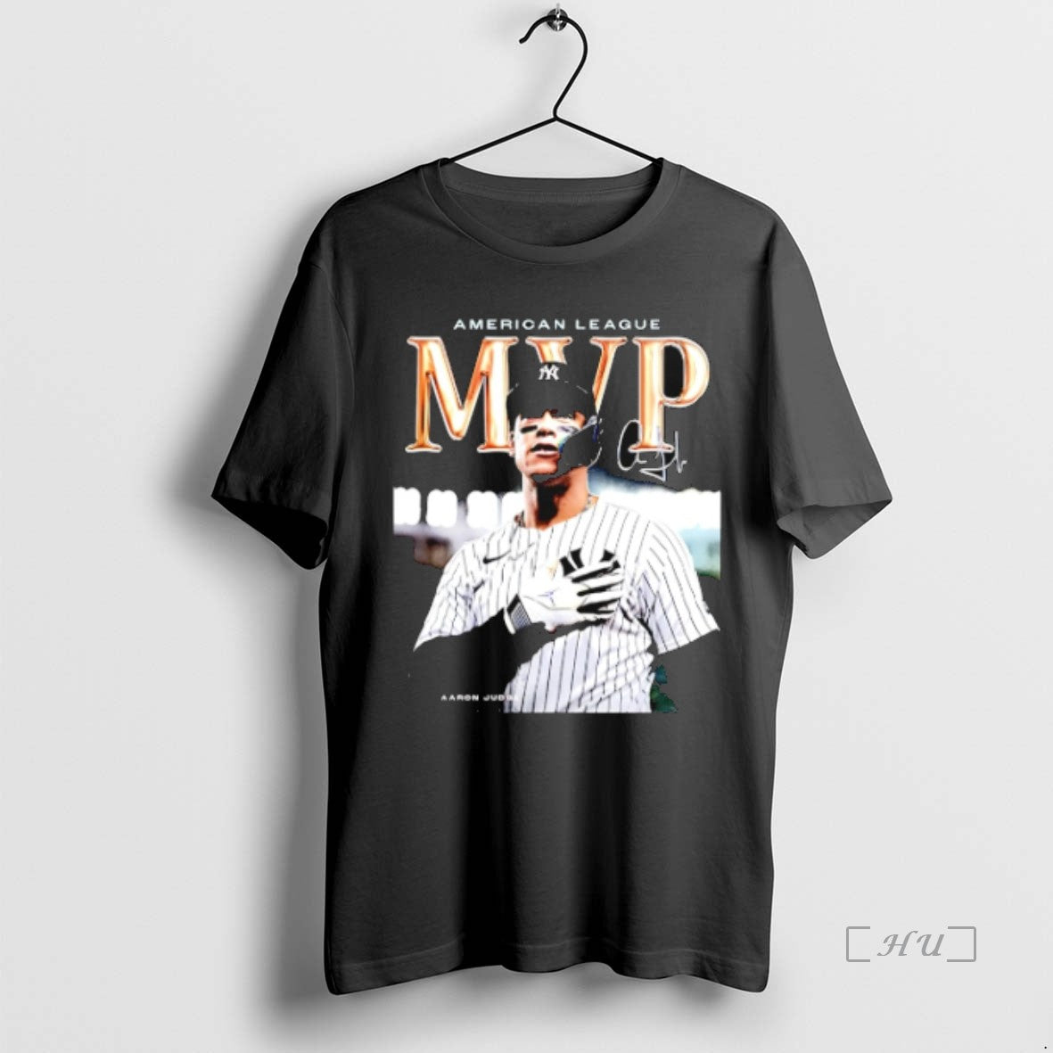 Officials Aaron Judge New York Yankees 3x American League Mvp 2025 Signature Premium T Shirts Hoodie, Sweatshirt