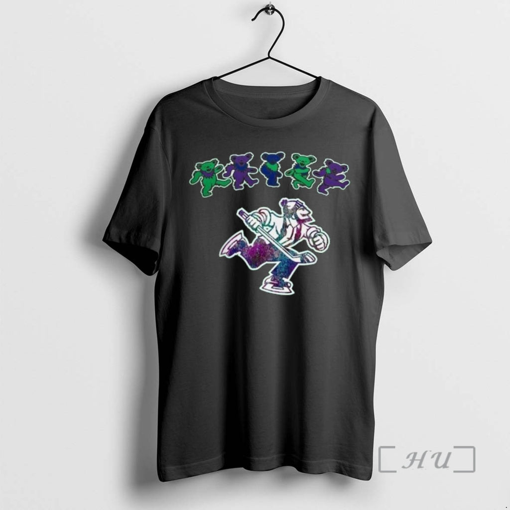 Officials Abbotsford Canucks X Grateful Dead 60 Years 2025 Hockey T-Shirts, Hoodie, Sweatshirt | InkNestWear.com