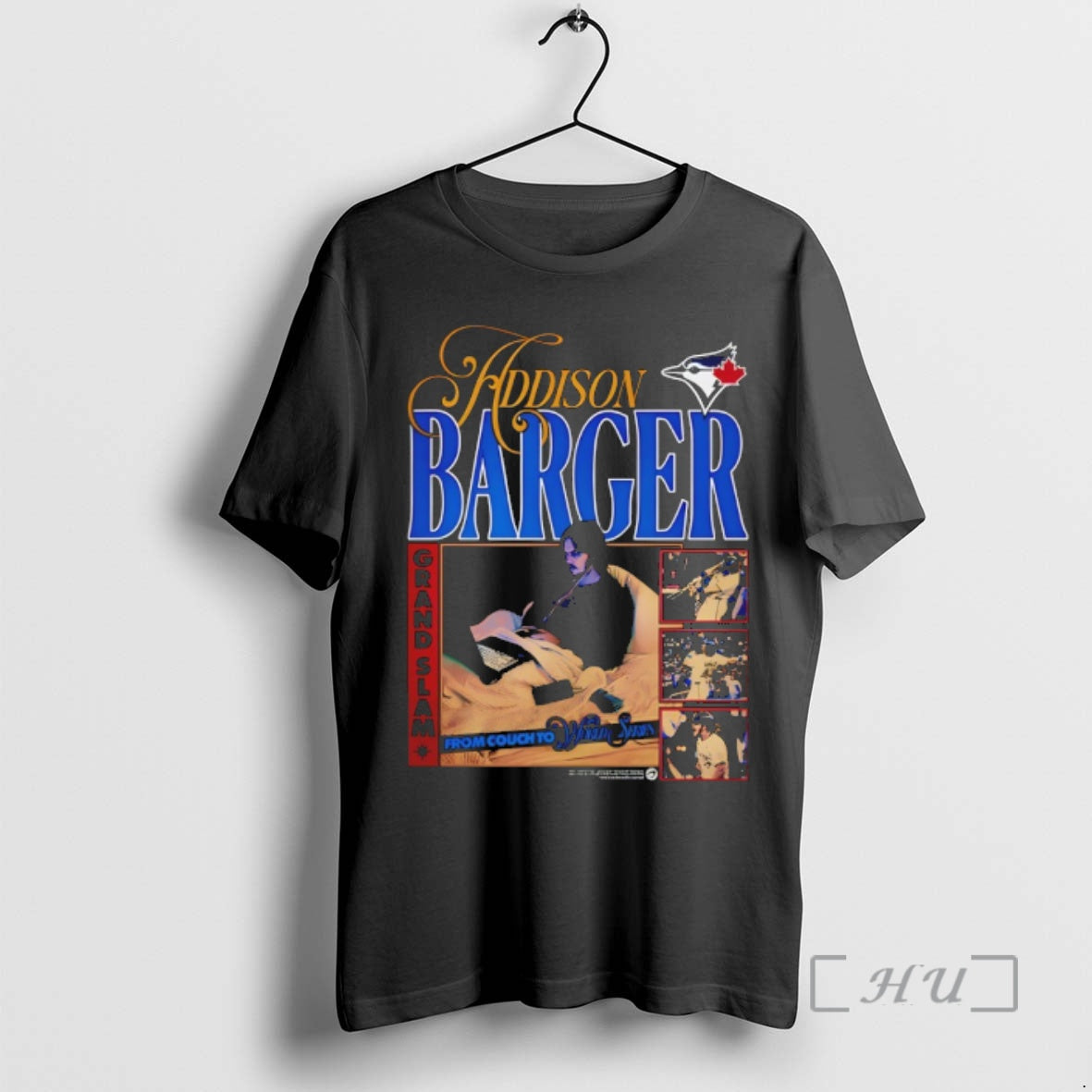 Officials Addison Barger From Couch To Toronto Blue Jays Baseball 2026 Vintage Premium T Shirts