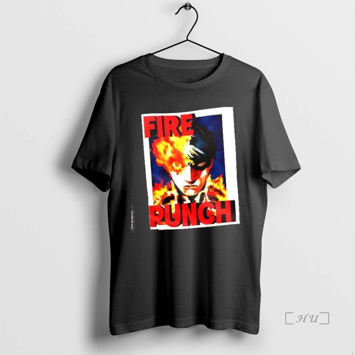 Officials Agni Burning Half Face Fire Punch Manga T-Shirts, Hoodie, Sweatshirt | InkNestWear.com
