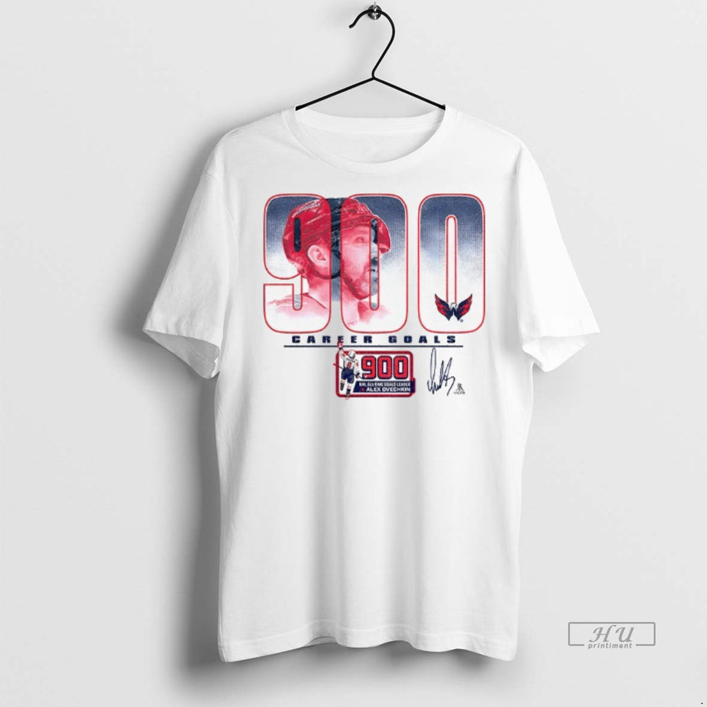 Officials Alexander Ovechkin Washington Capitals 900th Career Goal Hockey Nhl Signature Vintage Premium T-Shirts, Hoodie,...