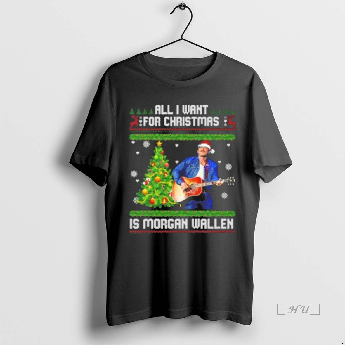 Officials All I Want For Christmas Is Morgan Wallen Ugly Christmas Sweat T-Shirts, Hoodie, Sweatshirt | InkNestWear.com