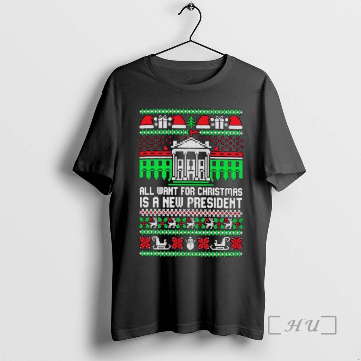 Officials All I Want For Is A New President Ugly Christmas Ornaments Premium T Shirts Hoodie, Sweatshirt | InkNestWear.com