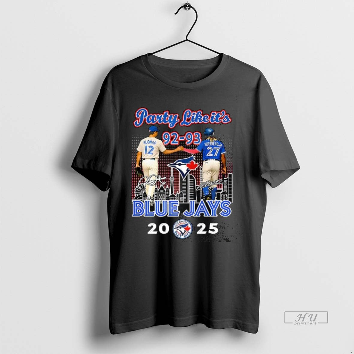 Officials Alomar And Guerrero Jr Toronto Blue Jays Mlb 2025 Party Like Its 92 93 T-Shirts, Hoodie, Sweatshirt