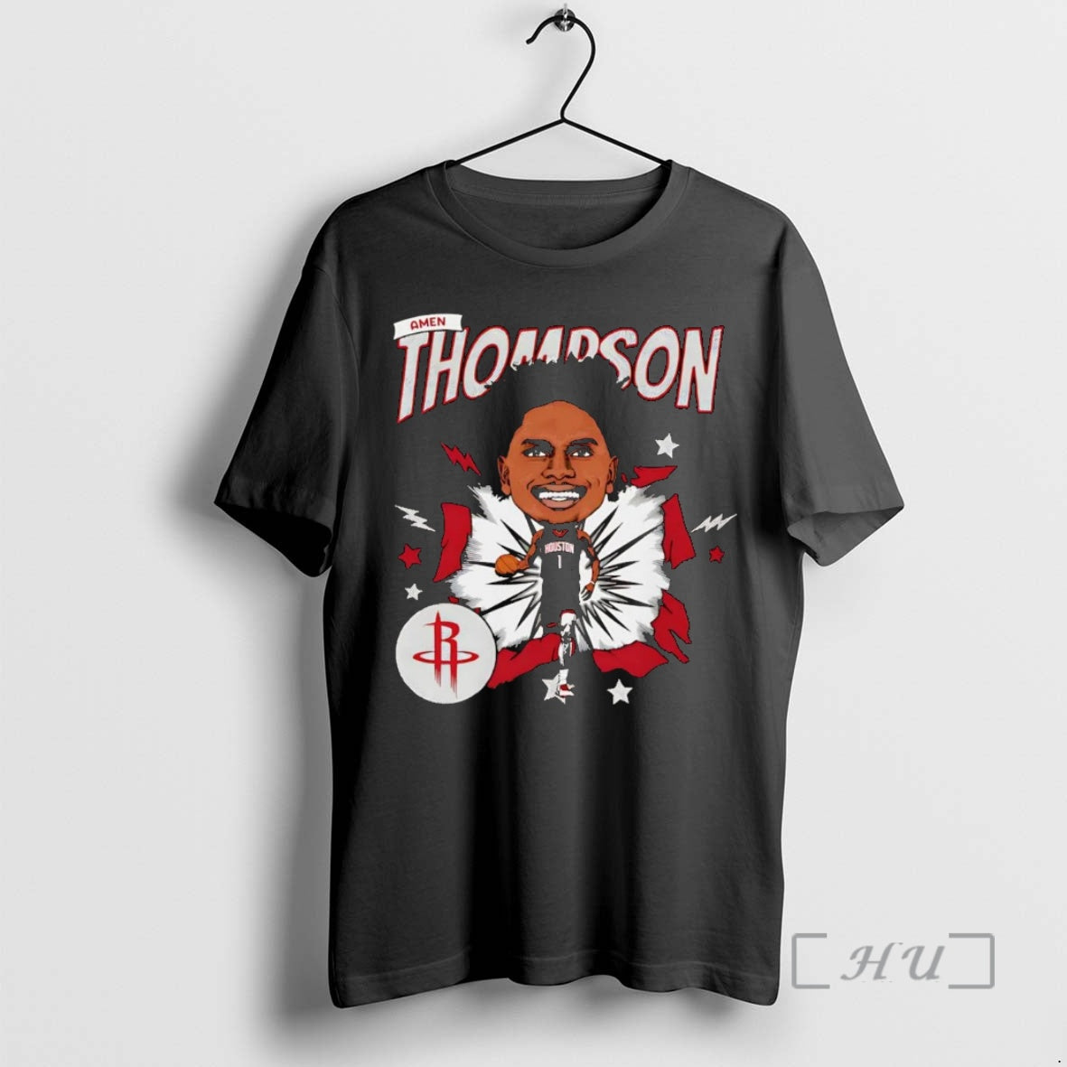 Officials Amen Thompson Caricature Houston Rockets T-Shirts, Hoodie, Sweatshirt | InkNestWear.com