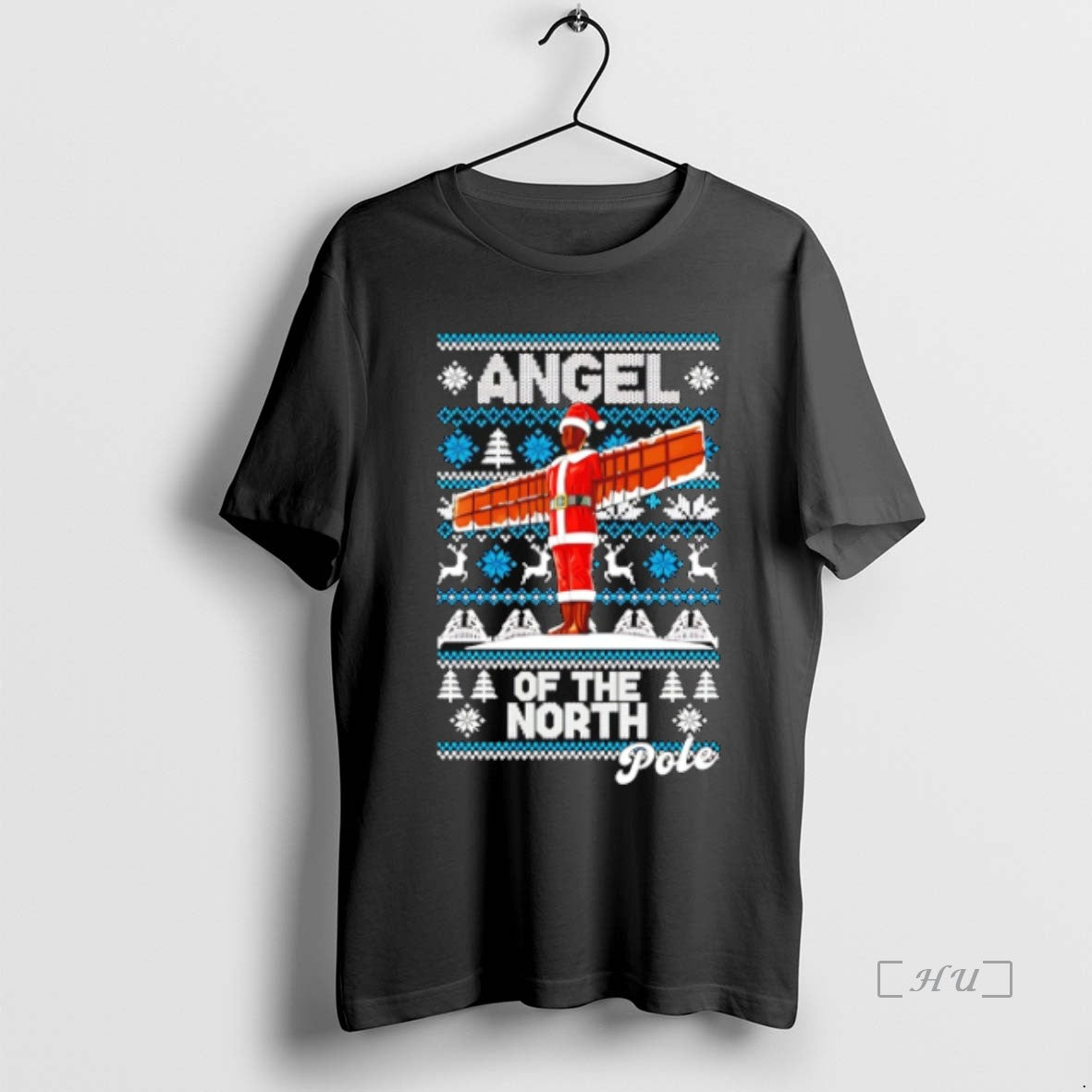 Officials Angel Of The North Pole Ugly Christmas 2025 T-Shirts, Hoodie, Sweatshirt | InkNestWear.com
