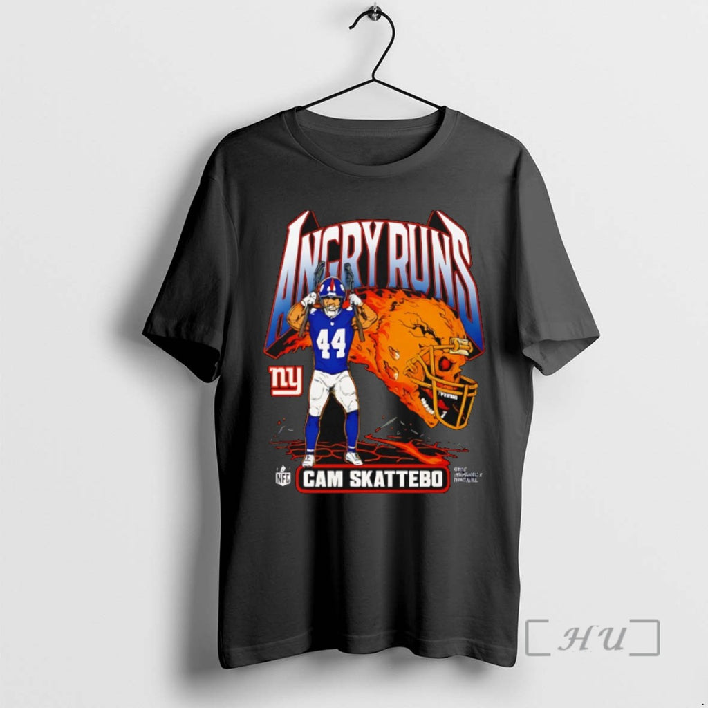 Officials Angry Runs Cam Skattebo New York Giants T Shirt Sweater