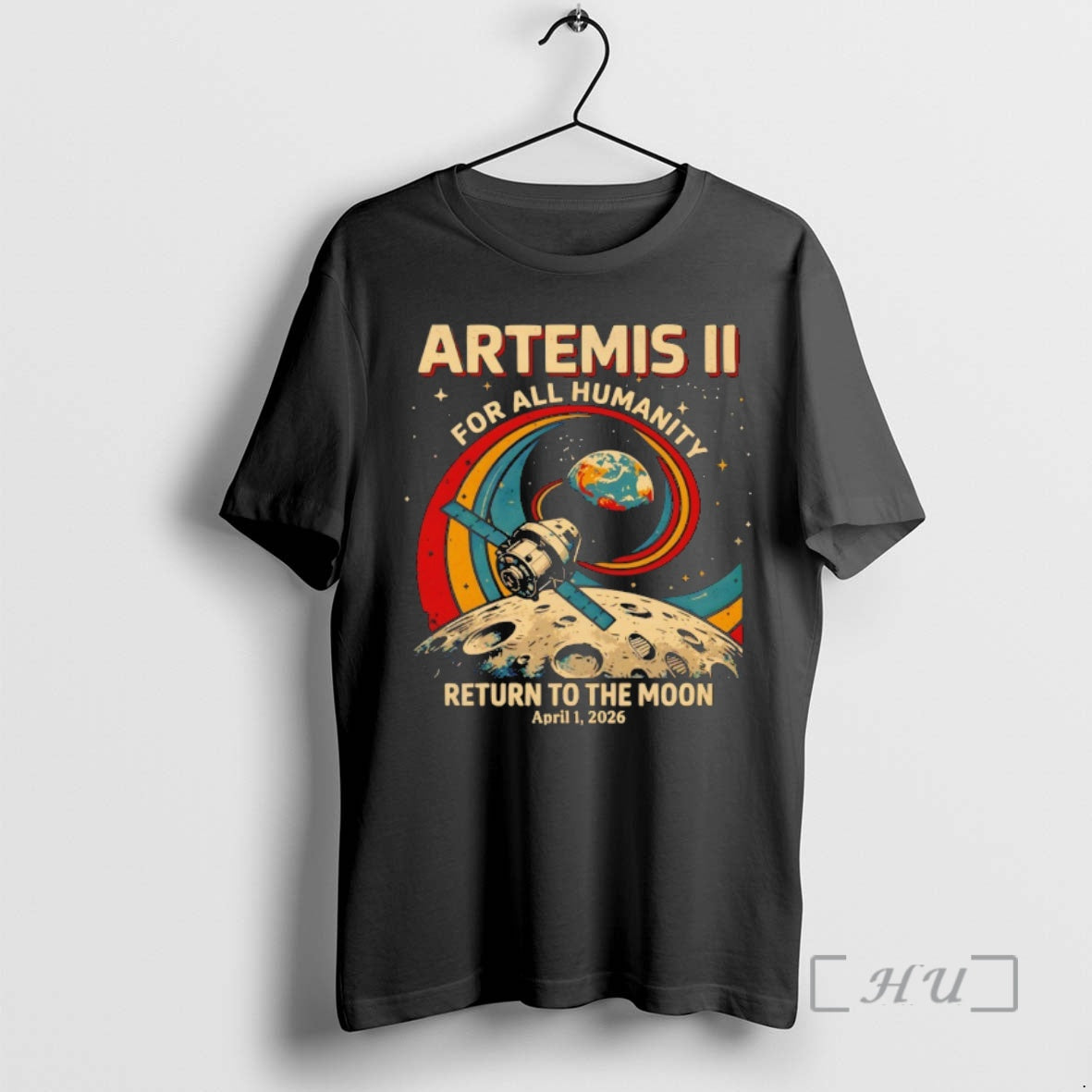 Officials Artemis Ii Mission Return To The Moon 2026 For All Humanity Premium T Shirts