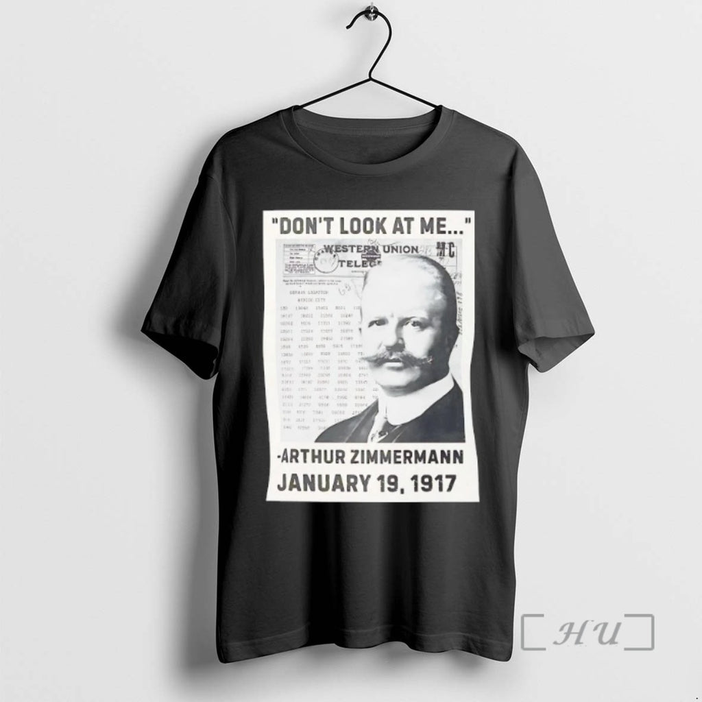 Officials Arthur Zimmerman Dont Look At Me January 19 1917 Shirts Sweater