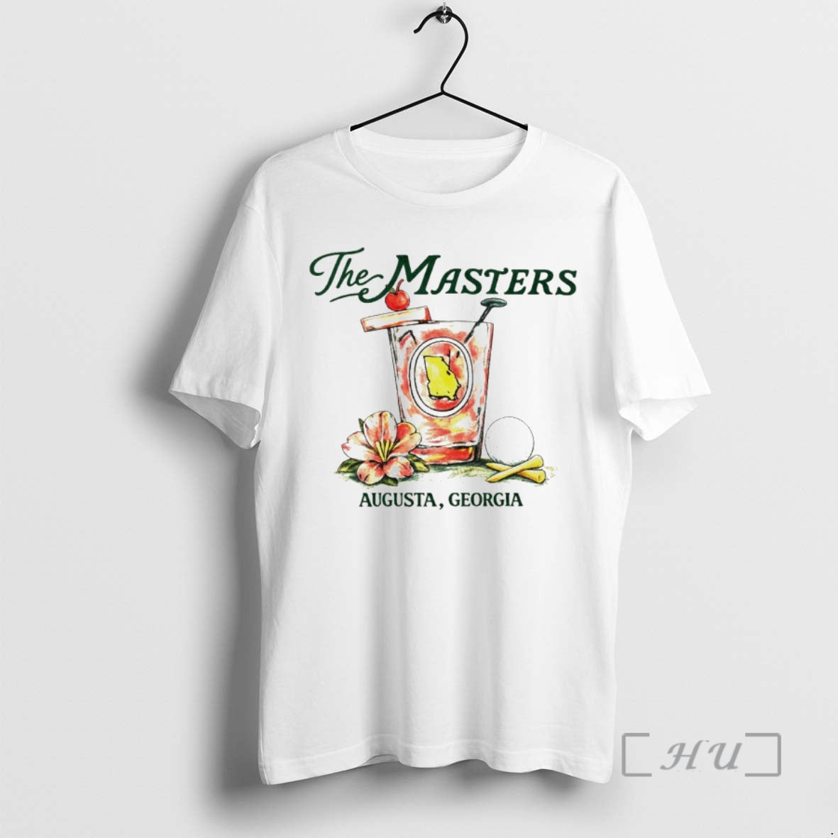 Officials Augusta Georgia Masters Golf Azalea Floral Graphic