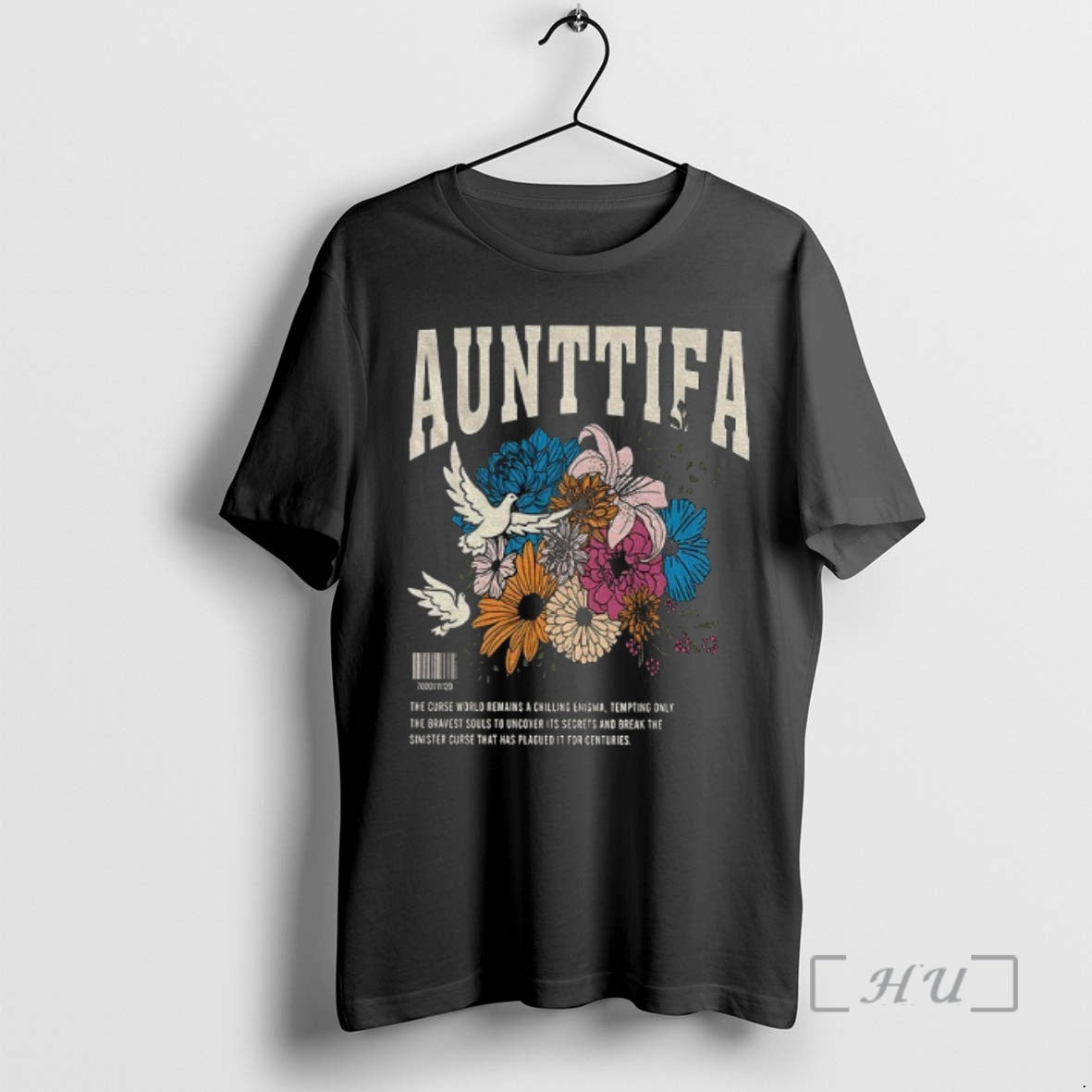 Officials Aunt Tifa Anti Fascist Retro Floral Boho Activist T-Shirts, Hoodie, Sweatshirt | InkNestWear.com