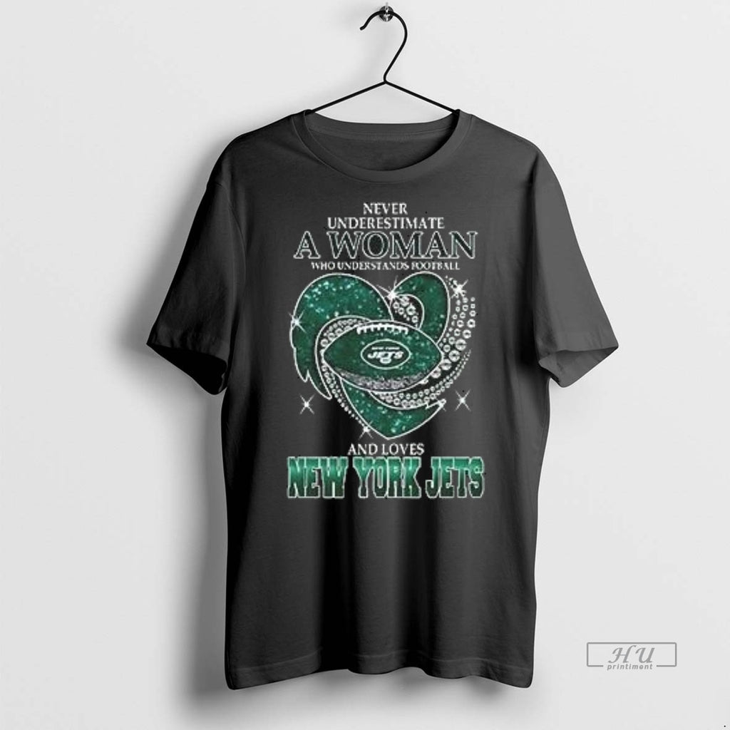 Officials Awesome Never Underestimate A Woman Who Understands Football And Loves New York Jets 2025 T-Shirts, Hoodie,...