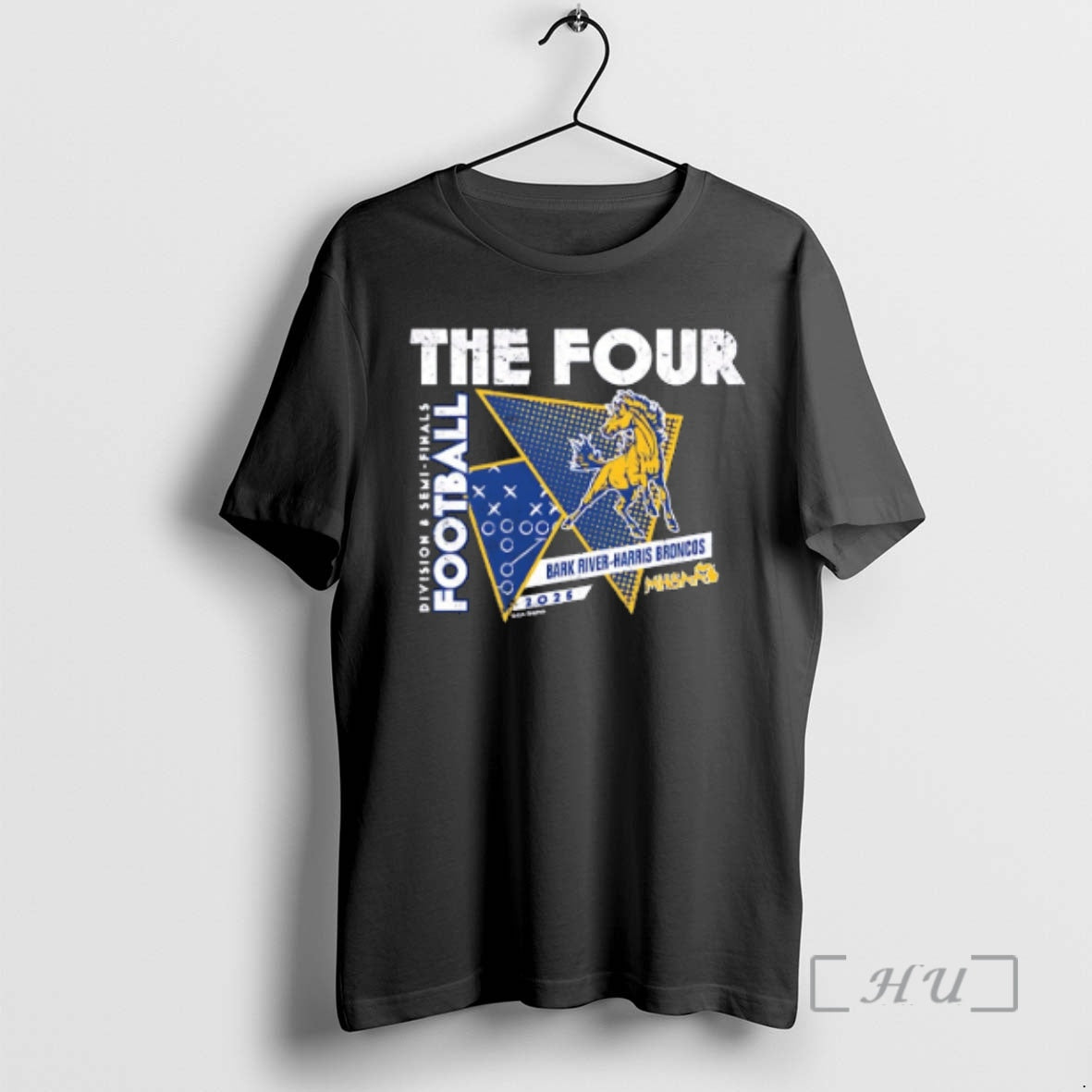 Officials Bark River Harris Broncos The Four 2025 Mhsaa Football D8 Semi Finals Premium T-Shirts, Hoodie, Sweatshirt