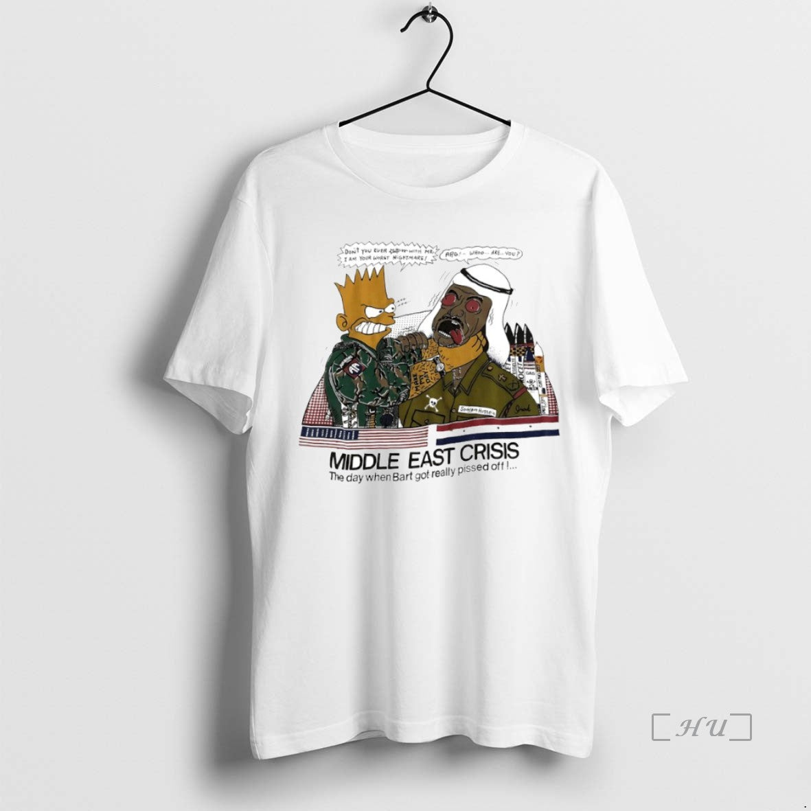Officials Bart Simpson Middle East Crisis The Day When Bart Got Really Pissed Off Circle T-Shirts, Hoodie, Sweatshirt