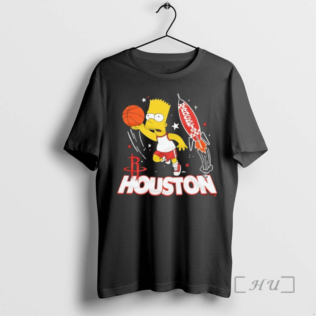 Officials Bart Simpson X Houston Rockets Basketball T-Shirts, Hoodie, Sweatshirt | InkNestWear.com