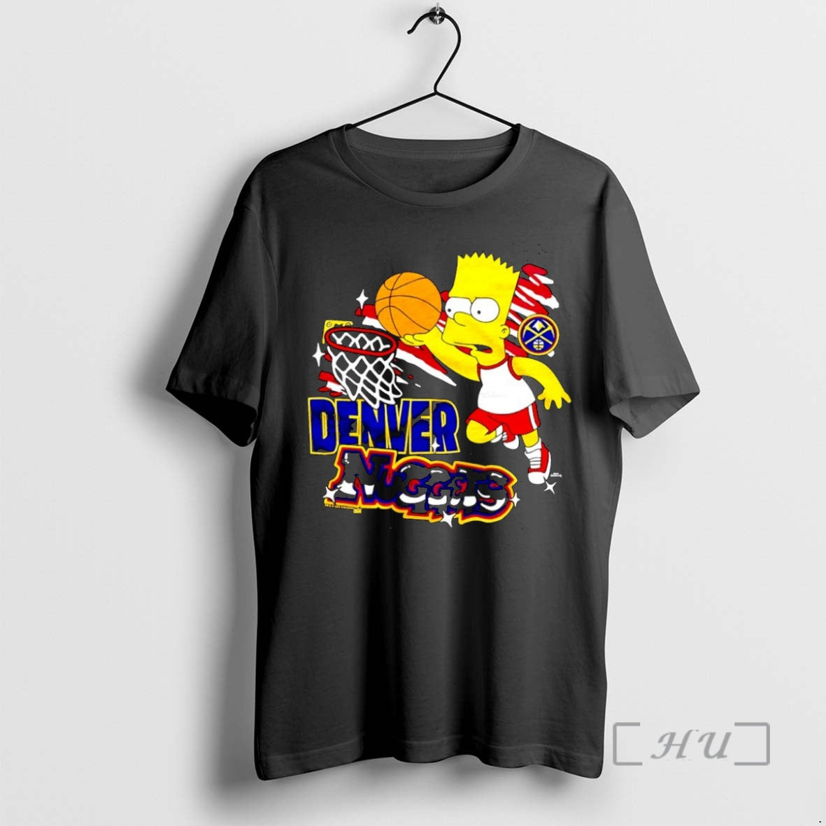 Officials Bart Simpsons Denver Nuggets Nba Cartoon T-Shirts, Hoodie, Sweatshirt | InkNestWear.com