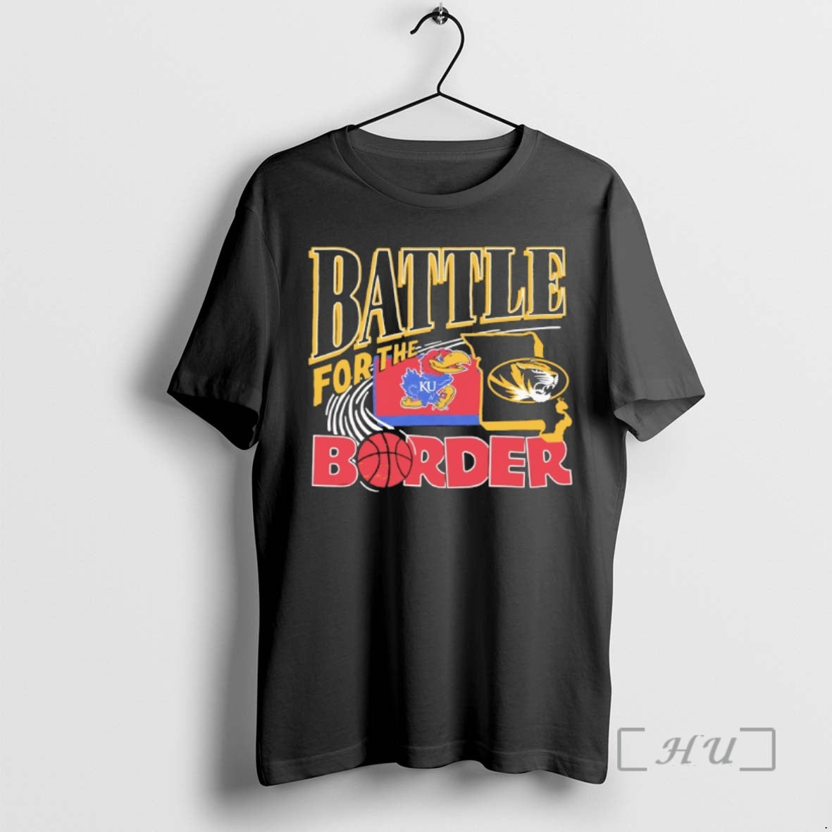Officials Battle For The Border Ku Vs Mizzou Basketball 2025 T-Shirts, Hoodie, Sweatshirt | InkNestWear.com