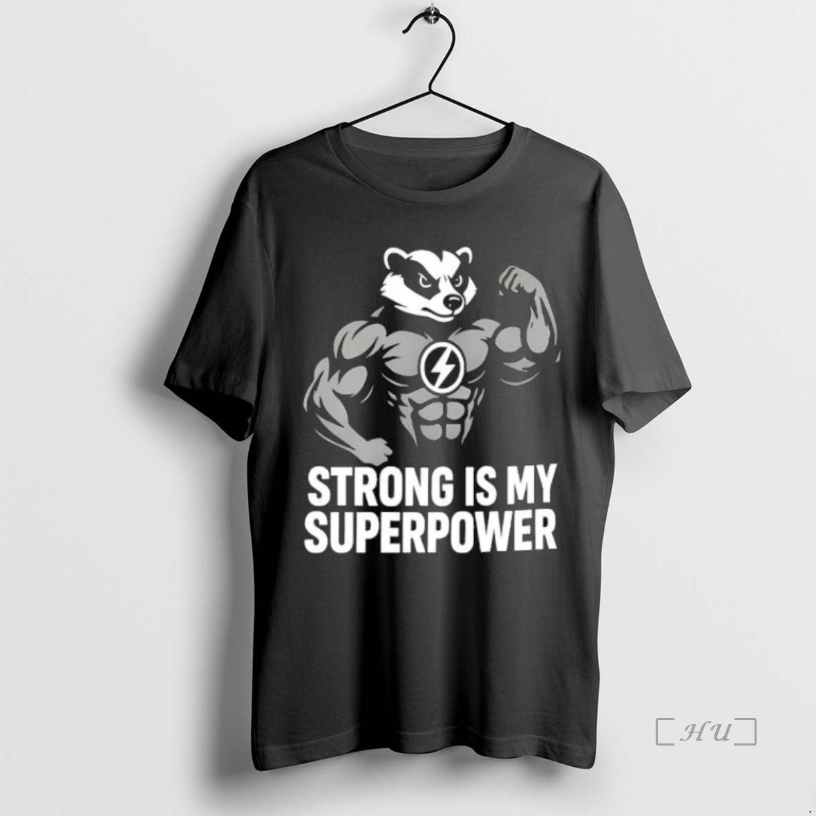 Officials Best Badger Strong Is My Superpower Black T-Shirts, Hoodie, Sweatshirt | InkNestWear.com