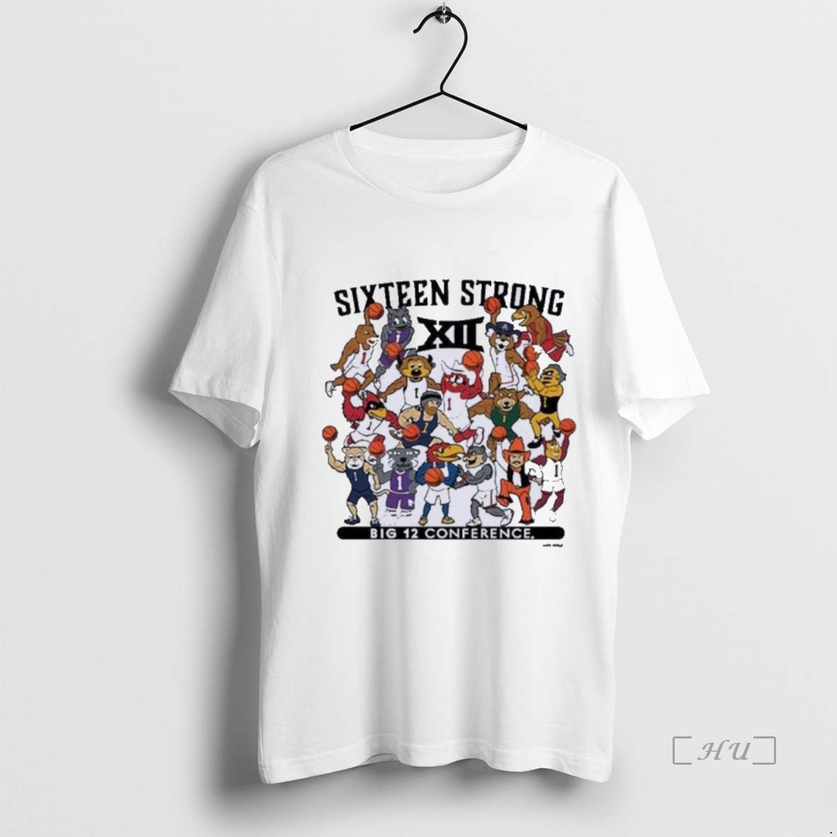 Officials Big 12 Basketball Mascot Sixteen Strong T-Shirts, Hoodie, Sweatshirt | InkNestWear.com