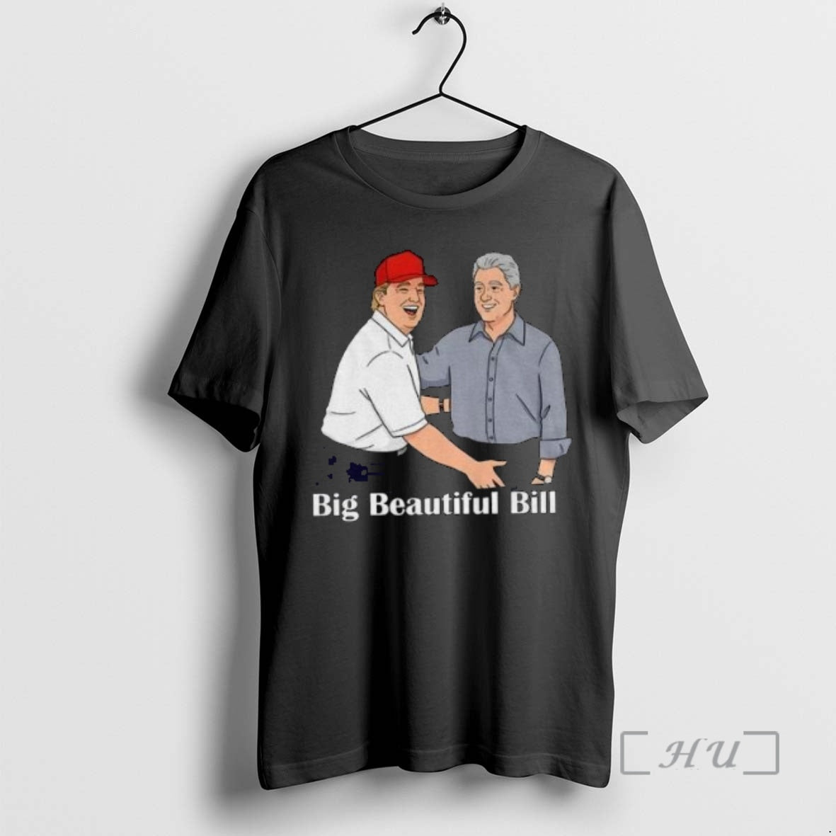 Officials Big Beautiful Bill Clinton Trump Bubba Big Beautiful Bill Anti Trump Circle Black Premium T-Shirts, Hoodie,...