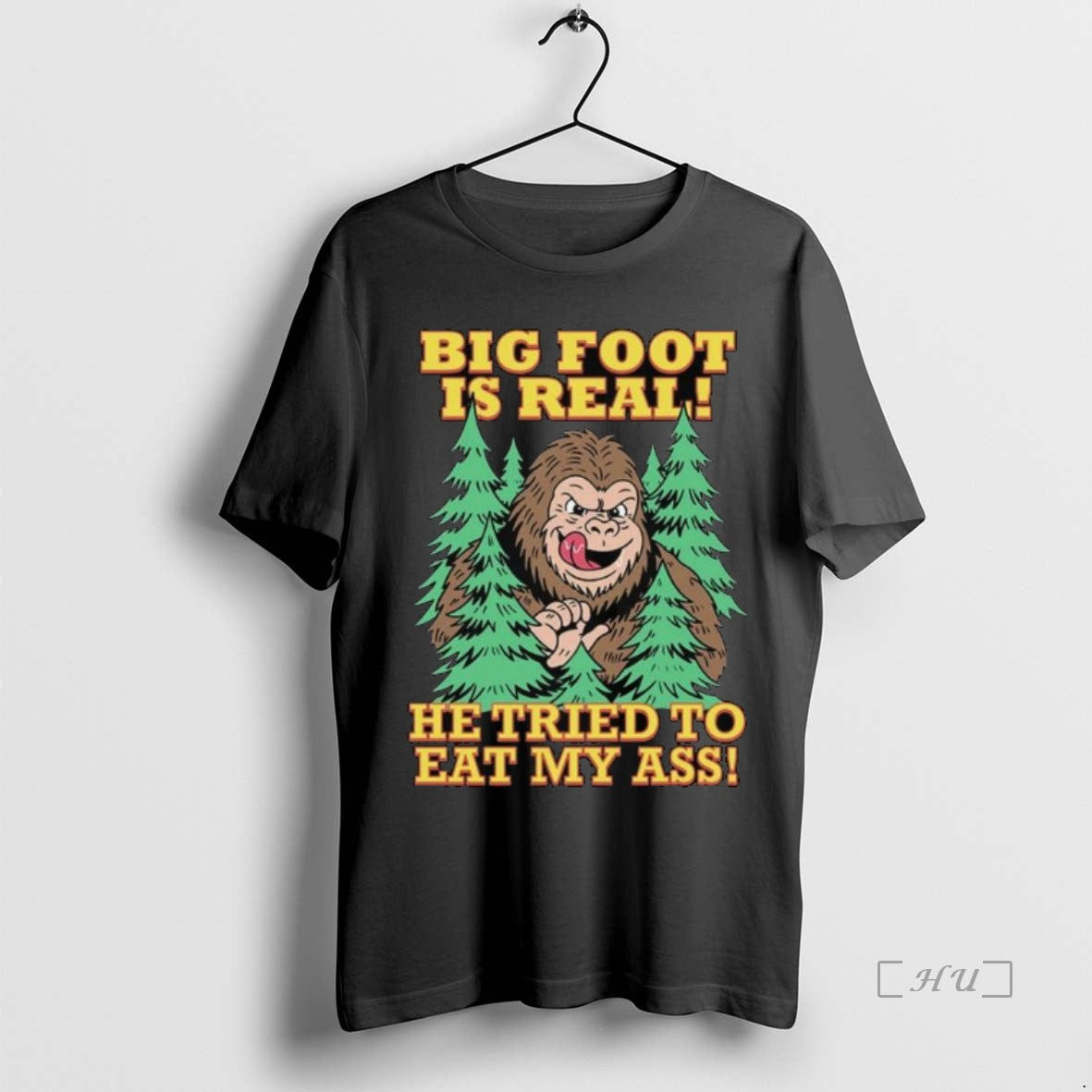 Officials Big Foot Is Real He Tried To Eat My Ass Long Sleve Premium T-Shirts, Hoodie, Sweatshirt | InkNestWear.com
